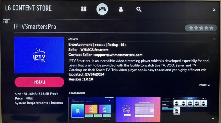 Install IPTV Smarters Pro